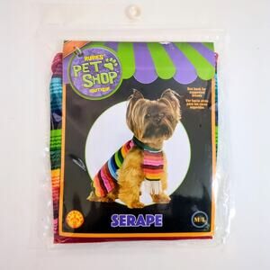 Rubie's Serape Dog Costume M/L Medium Large Pet Shop Boutique Brand New Sealed